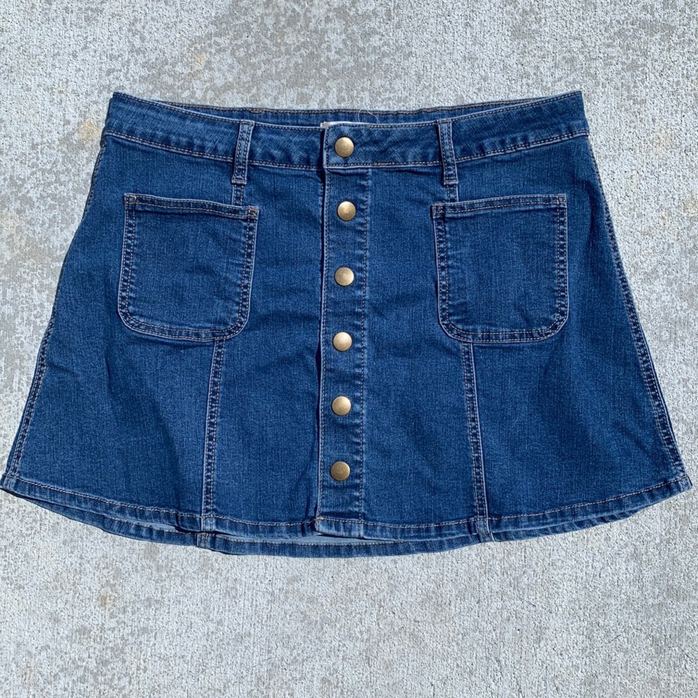 Altar’d State Jean Skirt
